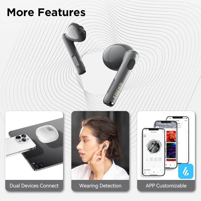 Edifier W320TN True Wireless Active Noise Cancellation Earbuds Bluetooth 5.3 Earphone