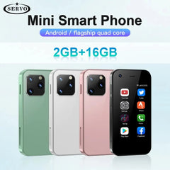 SERVO Mini Android Smartphone 3G WCDMA 2 SIM Standby 2.5'' Screen 2GB RAM Original Pocket Mobile Phone