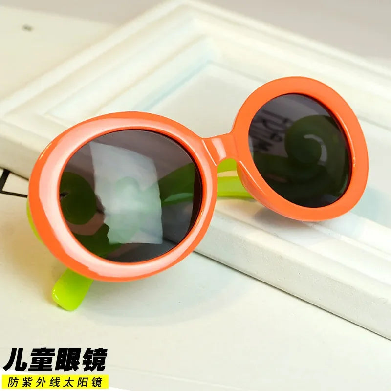 Sunglasses Cute Radiation Protection Sunglasses UV400 New Girls Sport Sun Glasses For Baby  Boys Glasses Oculos