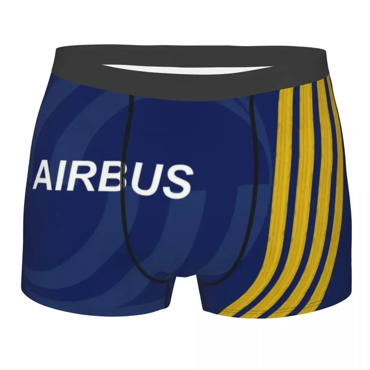 Airplane Flight Routes Captain Stripes Boxer Shorts  Aviation Aviator Pilot Underwear Panties Briefs Breathable Underpants