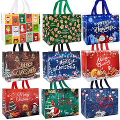 Merry Christmas Gifts Bags Santa Elk Non-woven Candy Gift Packaging Tote Bag Xmas New Year Party Decor Noel Shopping Pouch