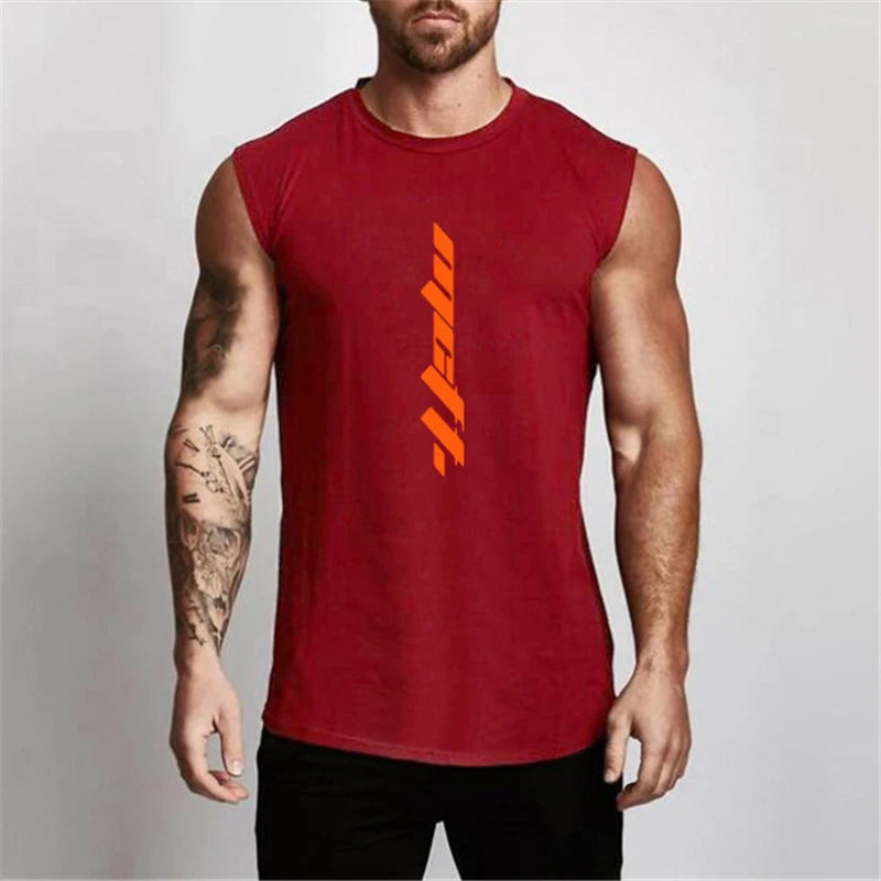 Tank Top Men Summer Workout Sleeveless Shirt Bodybuilding Clothing