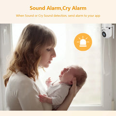 Home Security 720P Baby Monitor Wifi  With Camera Night Vision Two Way Audio Video Nanny Baby Phone Camera Wireless