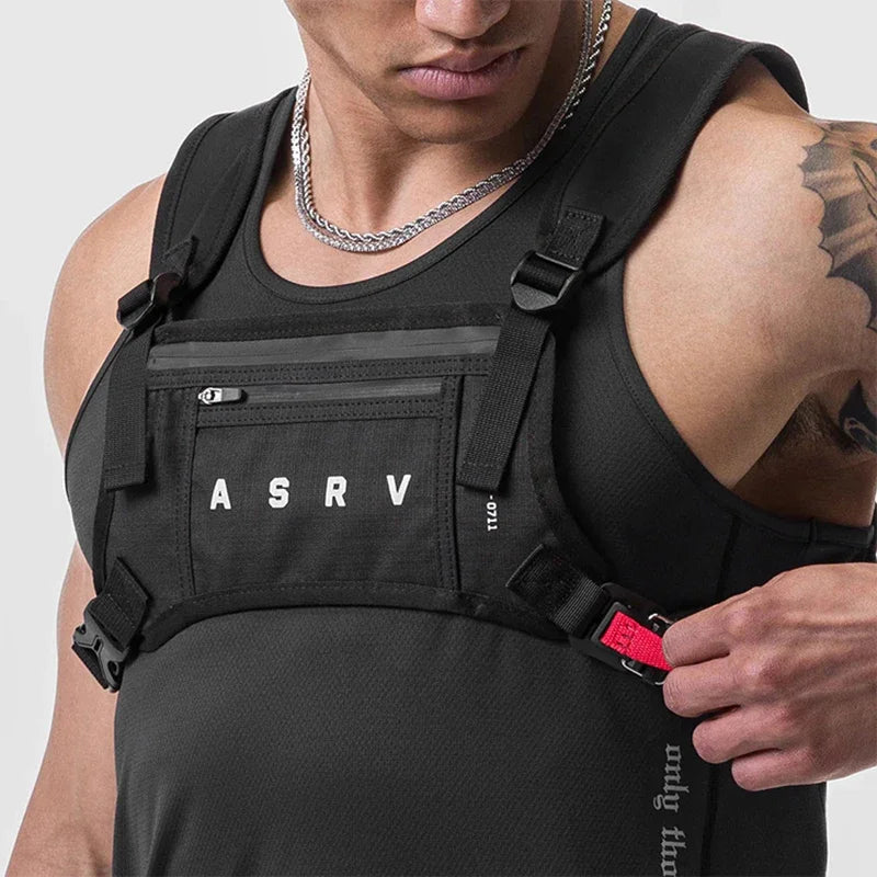 Waterproof Design Men's Chest Rig Bags New Fashion Unisex Chest Bag Multi-function Tactical Vest Backpacks Waist Packs Male