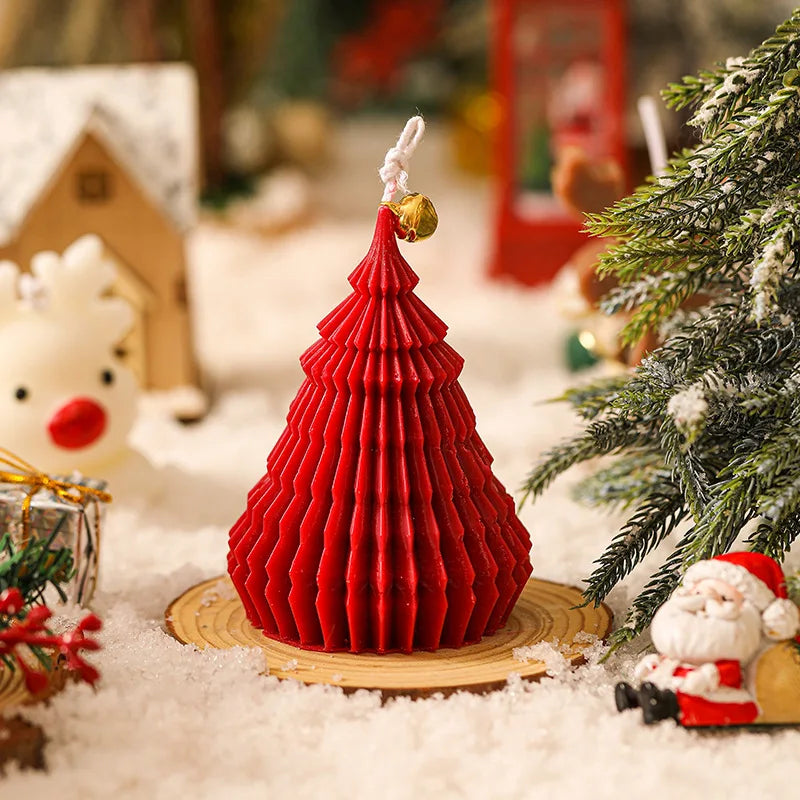 Handmade Party Decoration Christmas Tree Aromatherapy Candle Gift Box