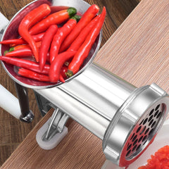 Manual Meat Grinder Aluminum Alloy Powerful Home Sausage Stuffer Hand Crank Kitchen Vegetable Chopper