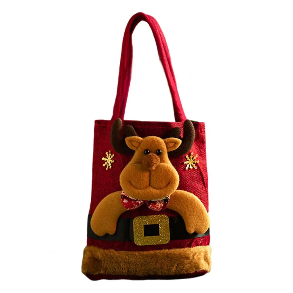 Christmas Gift Bag 3D Santa Claus Snowman Deer Candy Bag