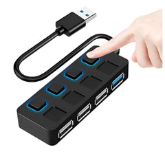 RYRA USB Hub 3.0 Type-C High Speed 5Gbps Multi-Splitter Adapter With Switch For Laptop Computer Accessories