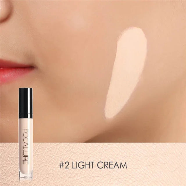 FOCALLURE Face Concealer Full Coverage Oil Control Base Waterproof Moisturizing Liquid Foundation