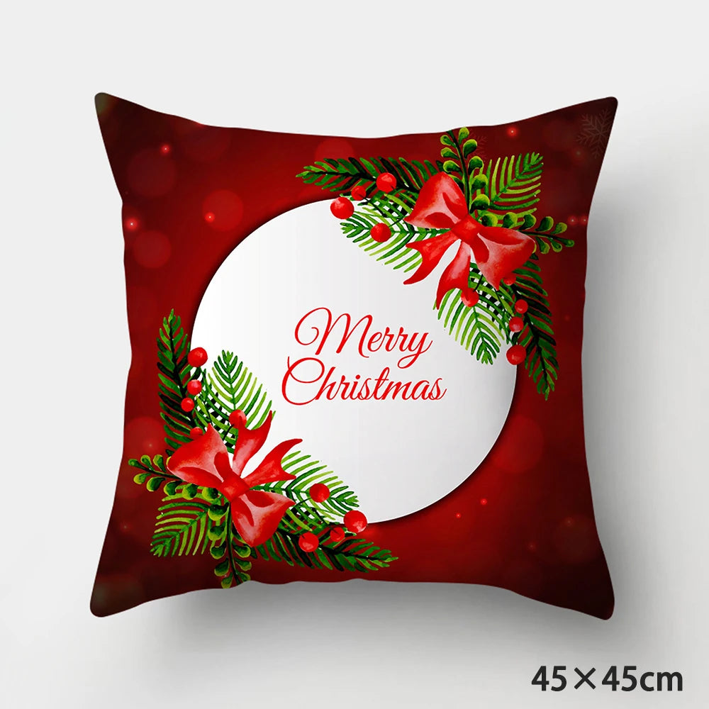 Christmas Cushions Happy New Year 2022 Wedding Decor Patterns from  Home  Gifts