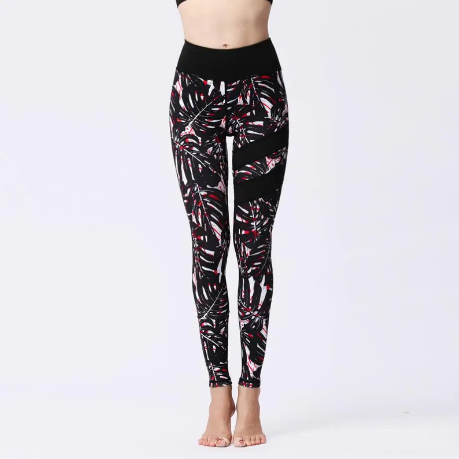 Cloud Hide Flower Printing Yoga Set Gym Outfits Sportswear Women Fitness Tracksuit Bra Top High Waist Leggings Pants Sports Suit