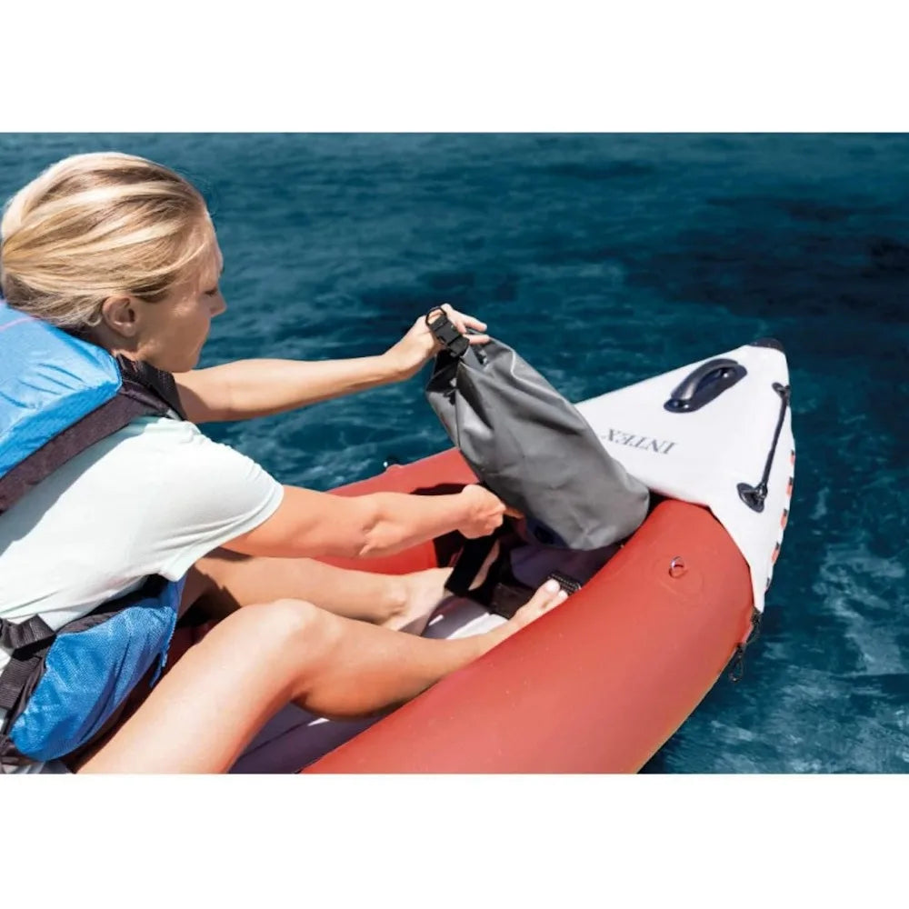 INTEX Excursion Pro Inflatable Kayak Series: Includes Deluxe 86in Kayak Paddles and High-Output Pump – SuperTough