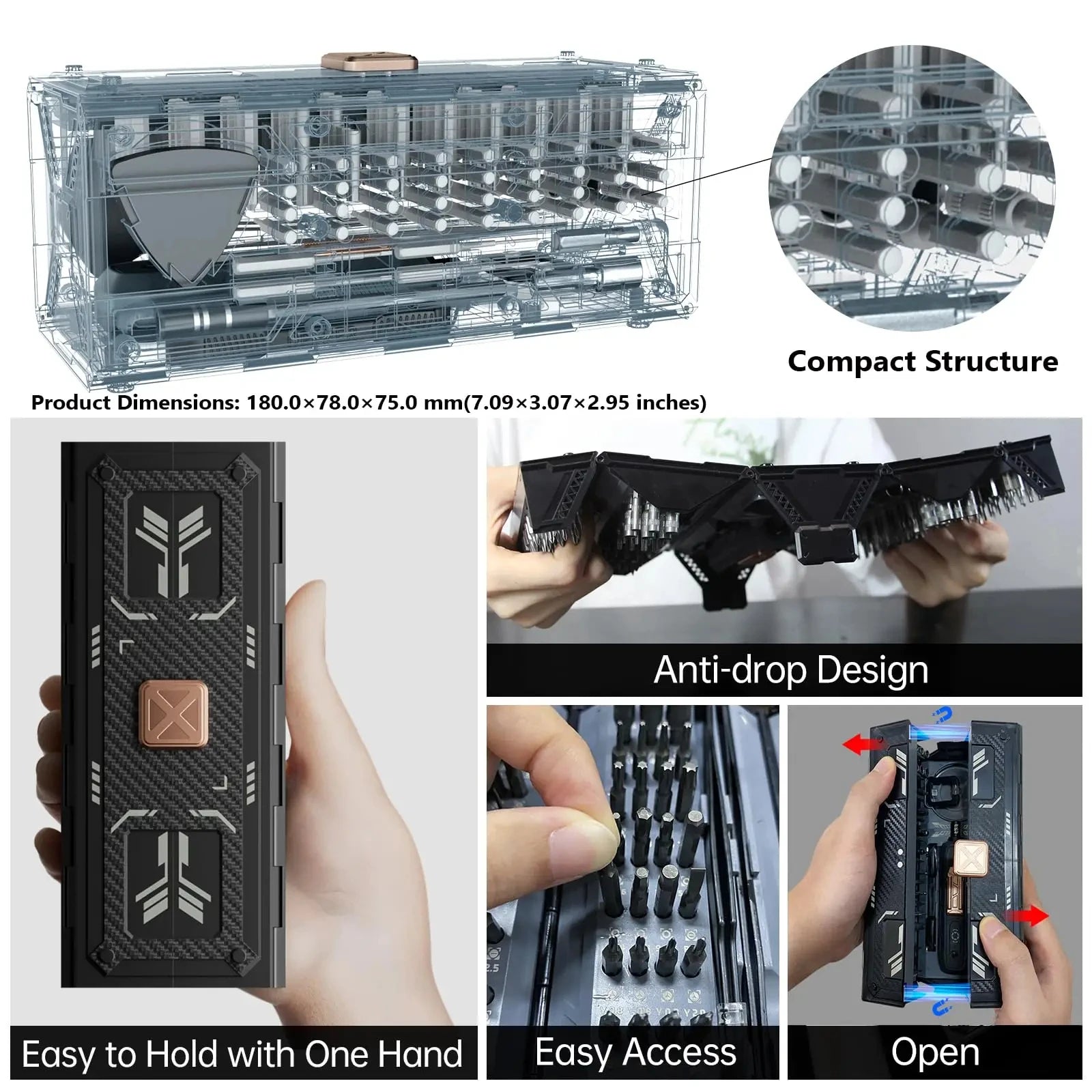 180 in 1 Multifunctional Precision Screwdriver Tool Set