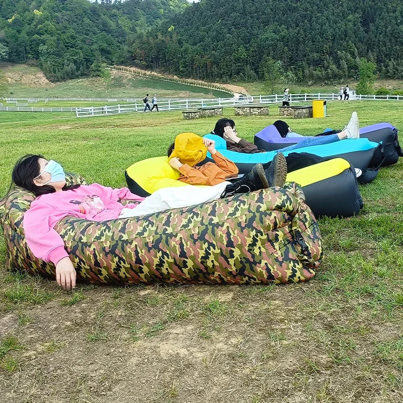 Trend Outdoor Products Fast Infaltable Air Sofa Bed Good Quality Sleeping Bag