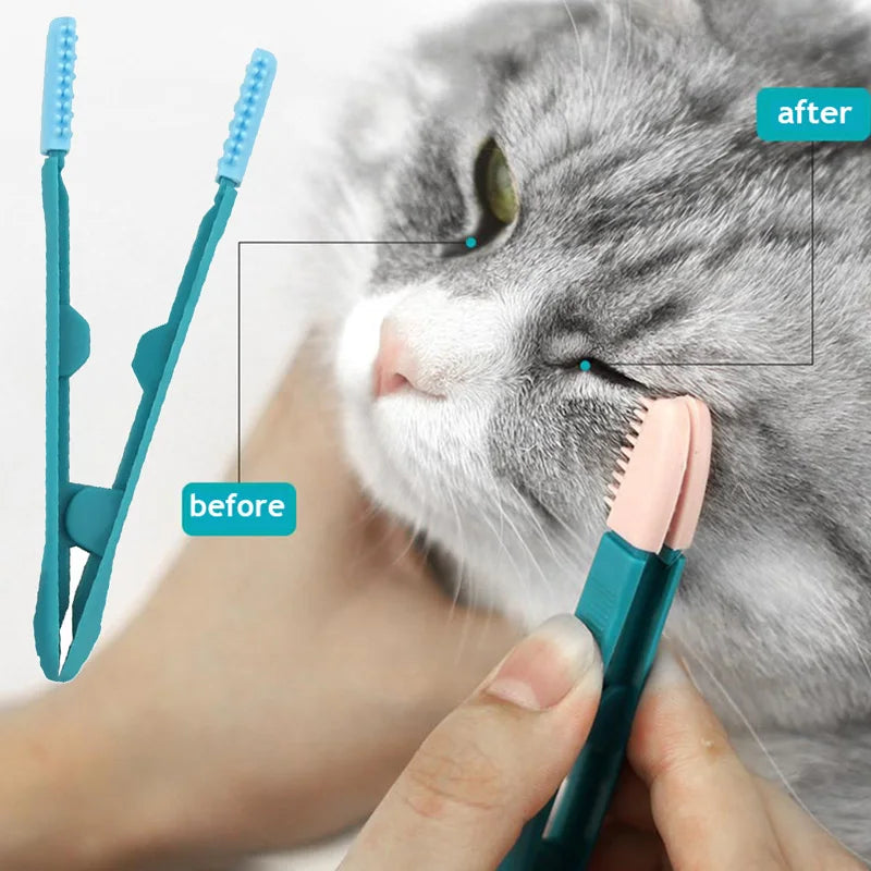 Pet Eye Cleaning Brush Comb Tear Stain Remover Cleaning Grooming Brushes for Small Cat Dog Pets