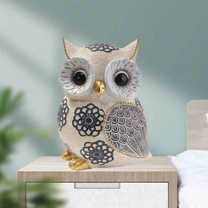 Owl Statue For Home Decor Resin Owl Figurines For Home