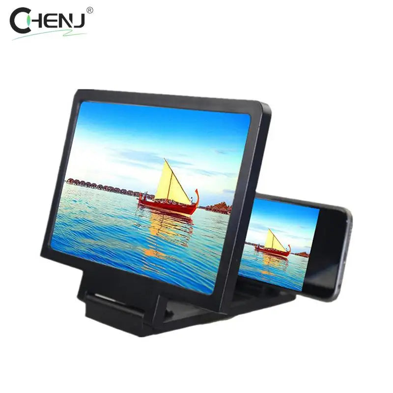 3D Cell Phone Screen Magnifier HD Video Amplifier Stand