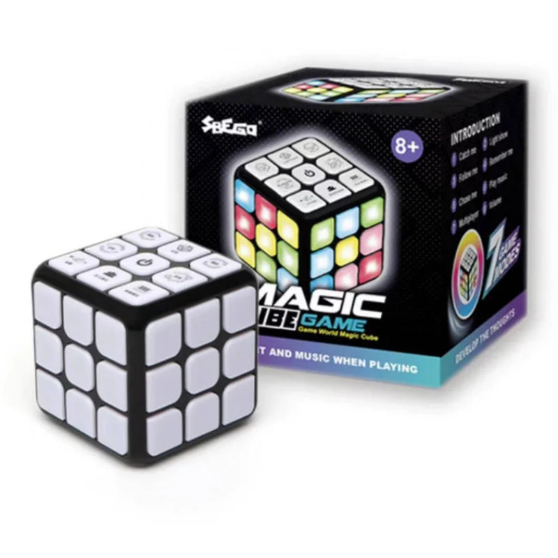 Magic Cube Educational Toys Pass The Threshold Sound Light Antistress Electronic Music Game Interactive Toys for Kids