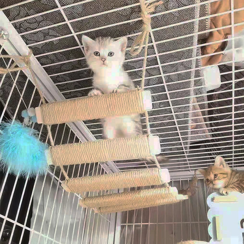 Various Sizes Cat Bridge Use for Cat Cage Sisal Rope Cat Ladder Pet Furniture