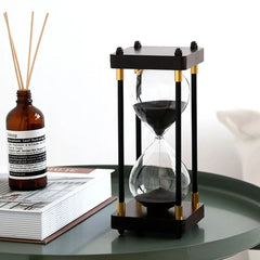 Metal Sand Timer Sandglass Clock,Time Management Tools for Kitchen Home Office Desk Decor