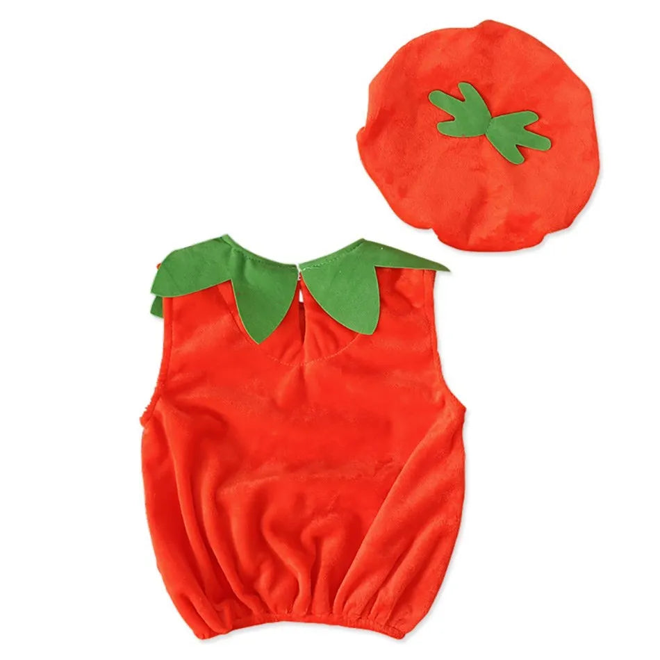 Halloween Cosplay Pumpkin Toddler Baby Kid Print Sleeveless Romper Jumpsuits