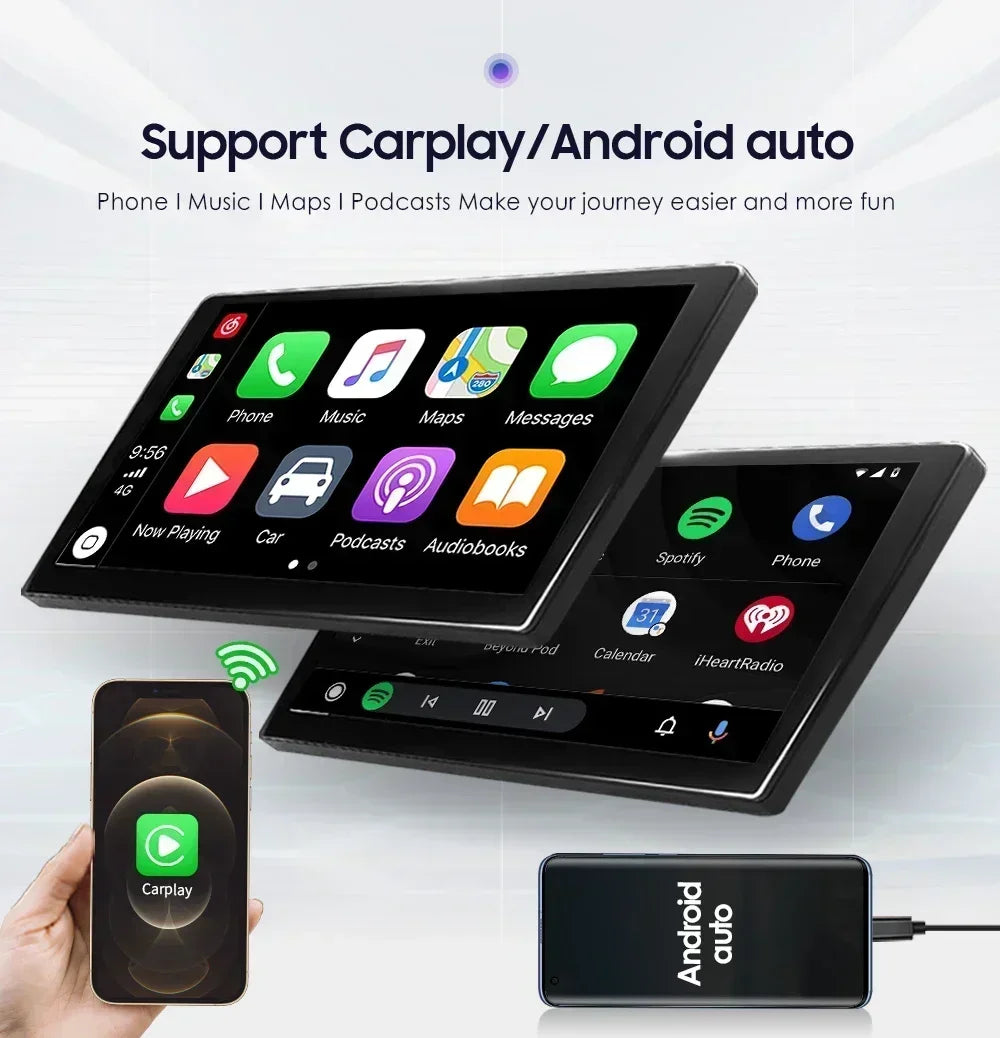 10.1 Inch Octa Carplay Car Stereo Universal 2 Din Android Radio Rotatable Screen Multimedia Player Video Autoradio Audio RDS DSP