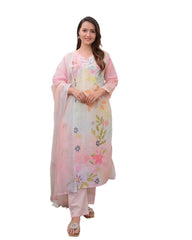 Fully Readymade Women Palazzo Kurta Dupatta Set Wedding Wear Salwar Suits