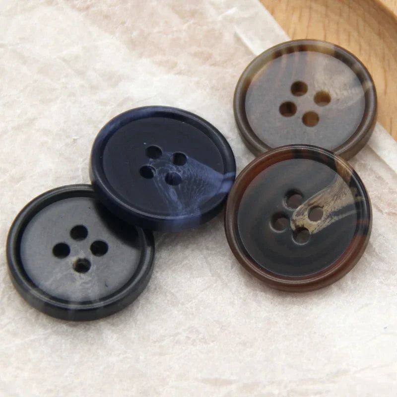 Big Resin Imitation Horn Pattern Coat Suit Buttons