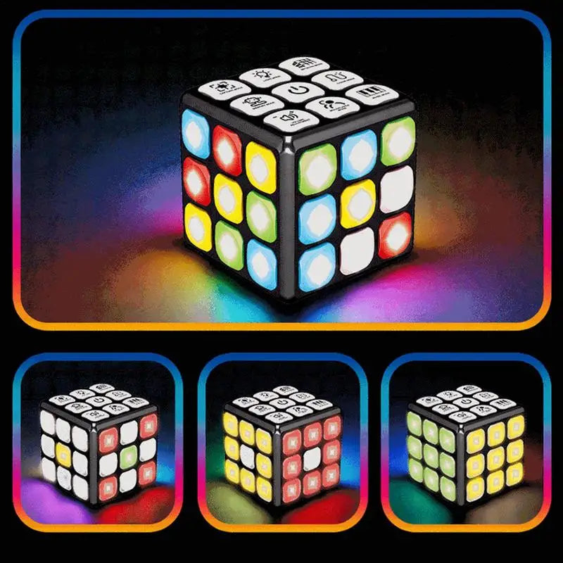 Electric Puzzle Magic Cube Sound And Flashing Musical Variety Decompression Toys