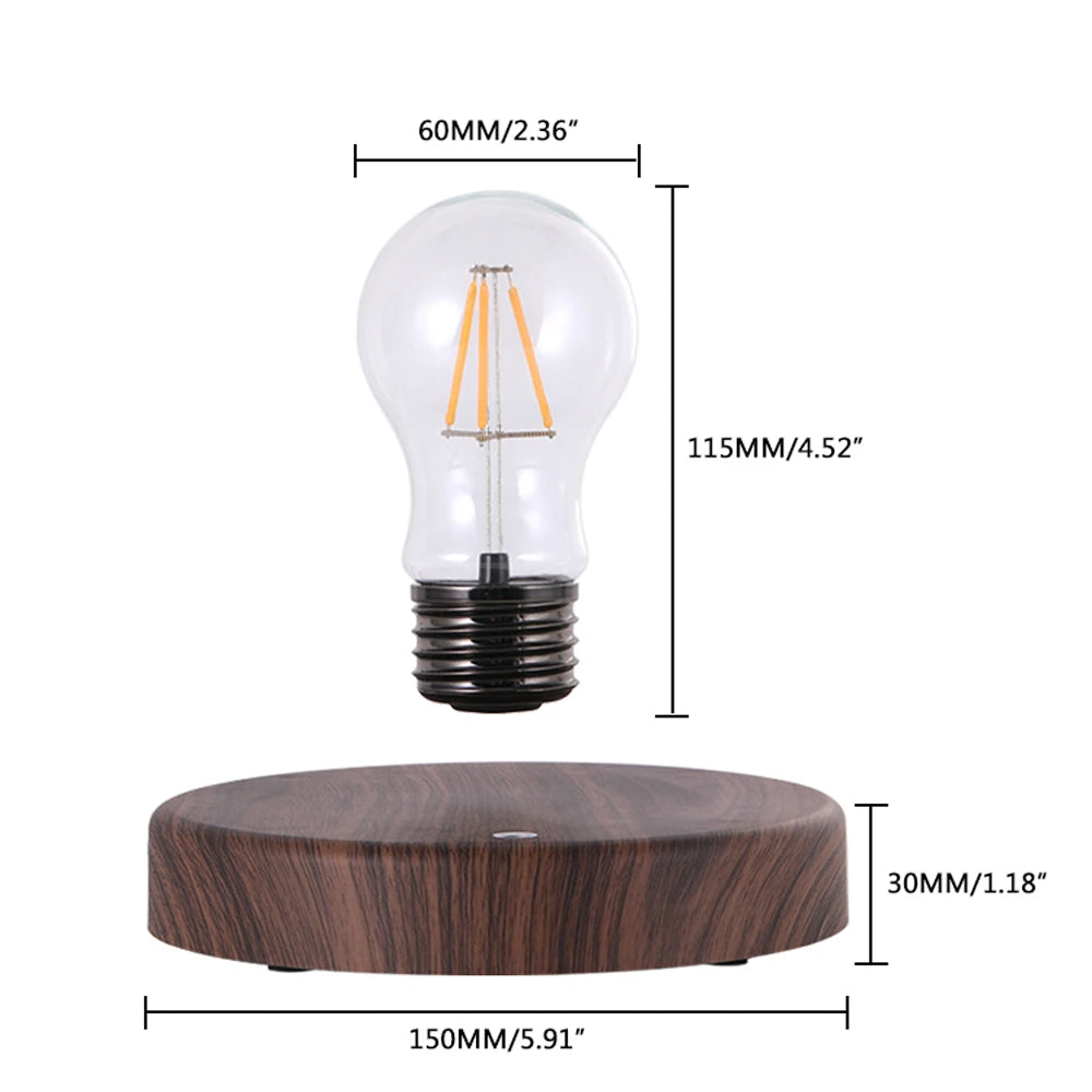 Magnetic Levitation Desk Lamp Creativity Floating LED Bulb For Birthday Gift
