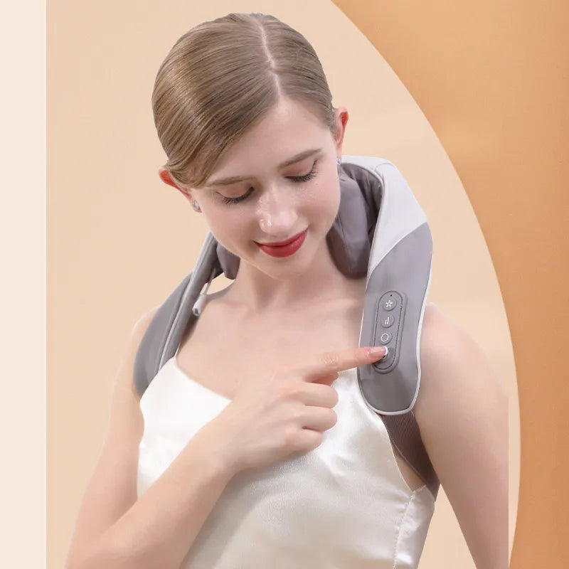 Neck and Back Massager with Soothing Heat Massage Pillow