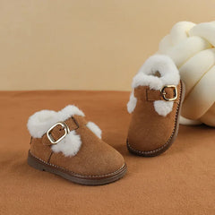 Autumn Winter Children Shoes Baby Girls Boys Snow Boots Soft Sole Non-slip Infant Toddler Shoes Outdoor Kids Casual Plush Boots