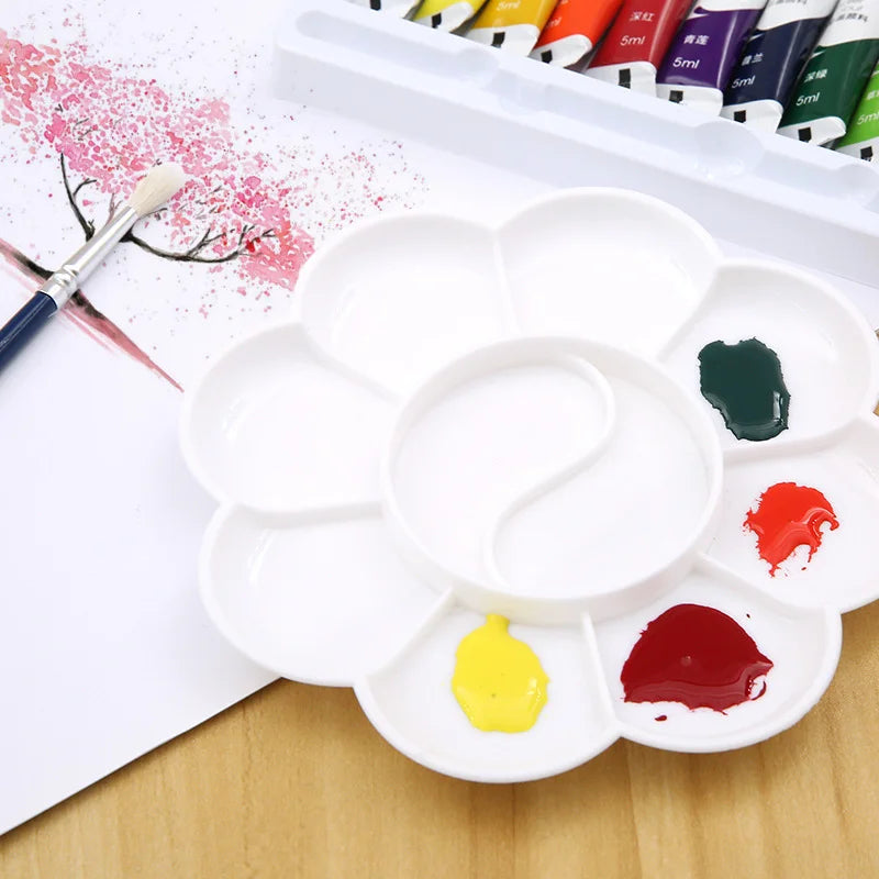 Plastic Palette Art Alternatives Paint Tray Artist Watercolor Art Supplies for Acrylic Oil Propylene Gouache Craft DIY