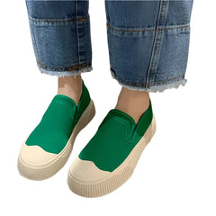 Women's Shoes Canvas Loafers Women's Design Sense Sneakers Slip-on Flat-bottom Casual Platform Shoes