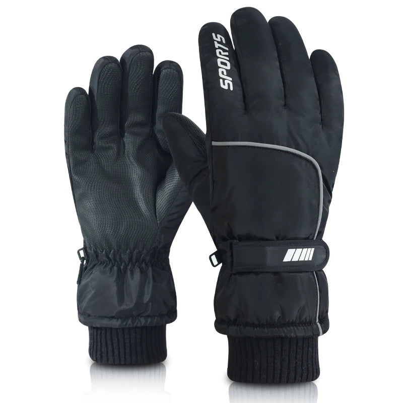 Men's AND WOMEN'S Professional Winter Warm Skiing Gloves, Warm Snow Gloves, Waterproof Motorcycle Gloves, Smile 506 Touch Screen