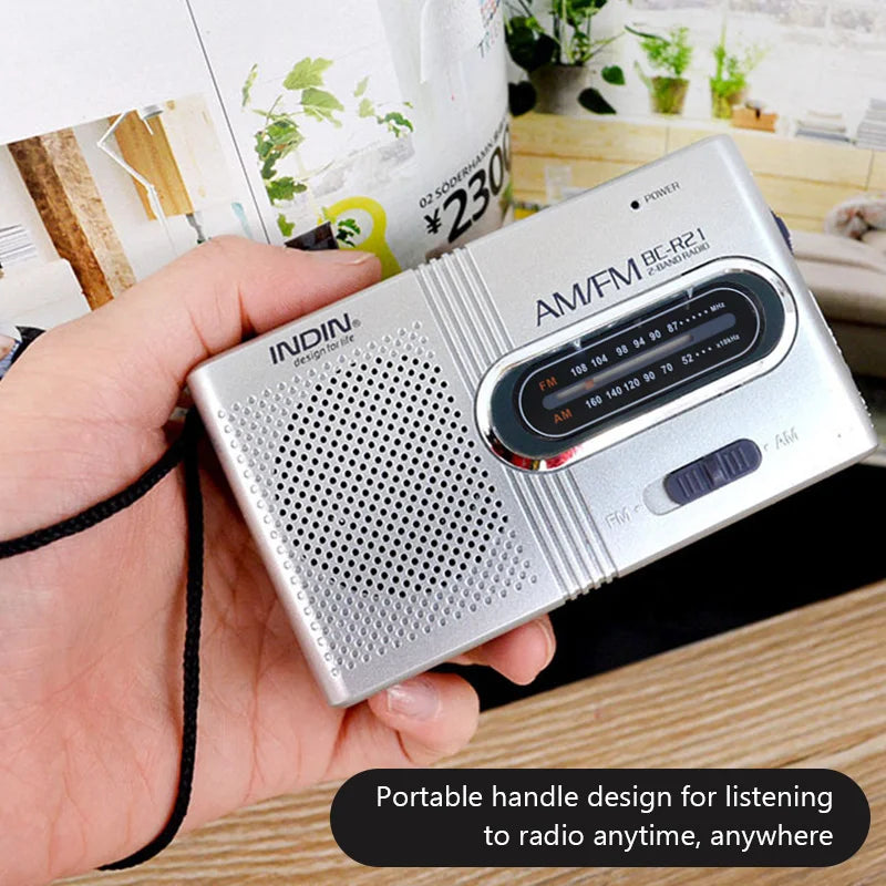 New Portable Elderly Pocket Mini Radio Built-in Speaker