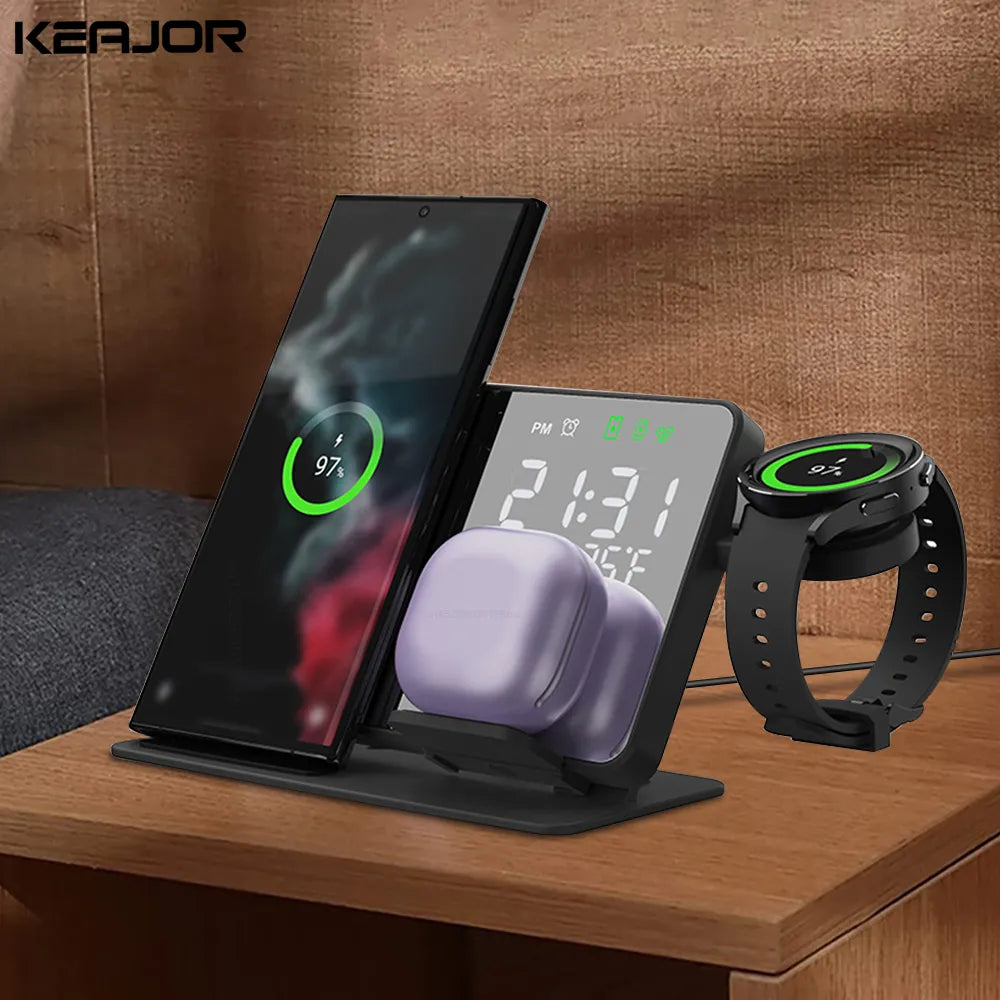 3 in 1 Wireless Charger For Samsung Galaxy Watch 6 5 Pro Fast Charging Station