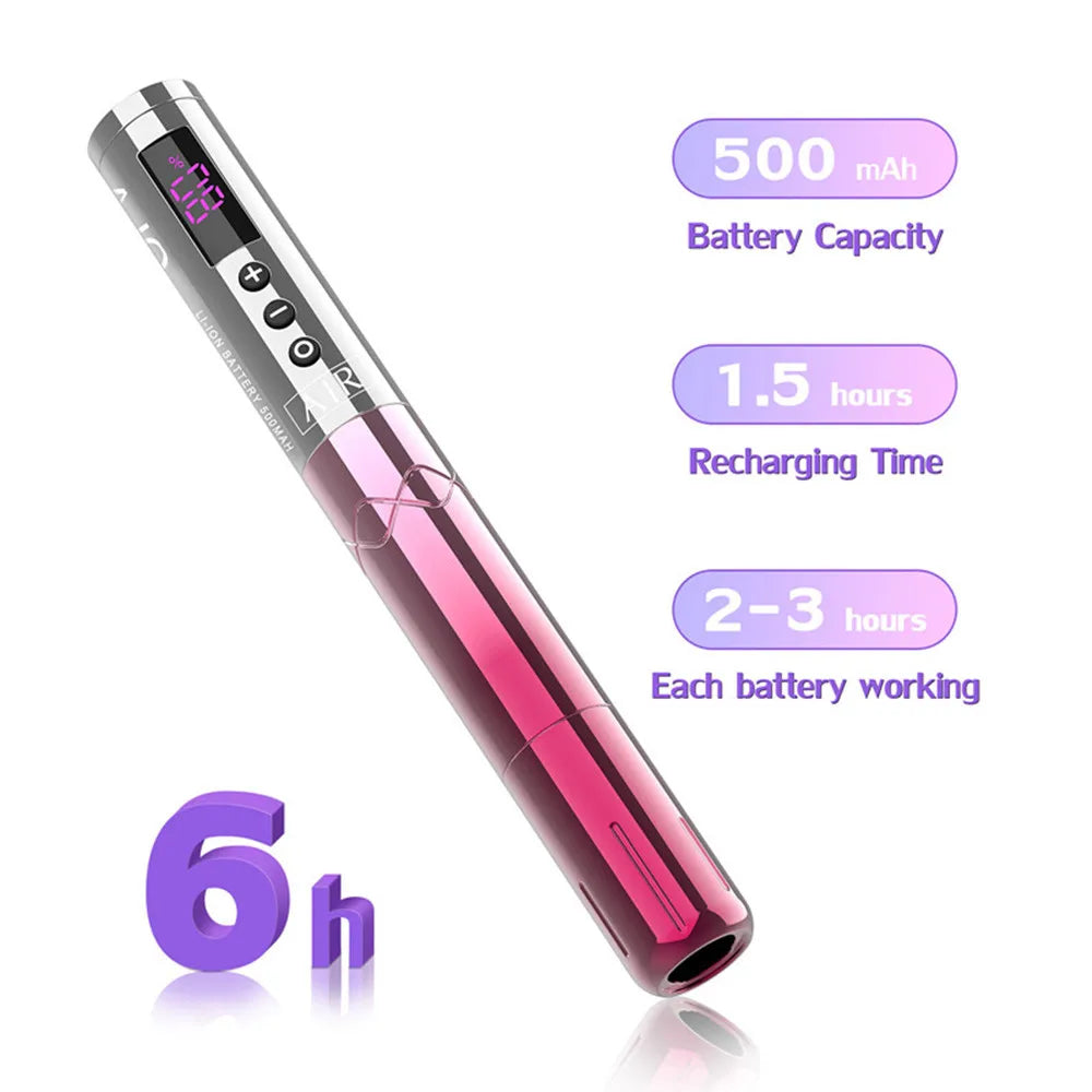 EZ Multifunction Permanent Makeup Wireless Battery Tattoo Pen Machine for PMU & SMP Eyebrow Eyeline Lips Cartridge Needles