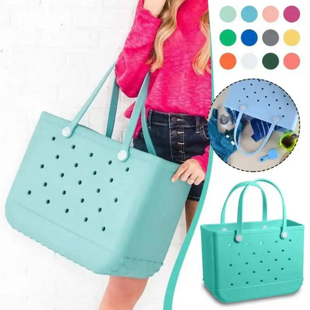 Wholesale Women's Tote Bags Eva Fashion Waterproof Large Bag Silicone Beach Bogg High Quality Bag For Women