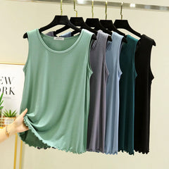 Modal Loose Tank Tops Large size Casual O-Neck T-shirt