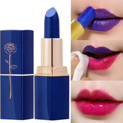 Blue Rose Lipstick Makeup Temperature Color Changing Lipstick