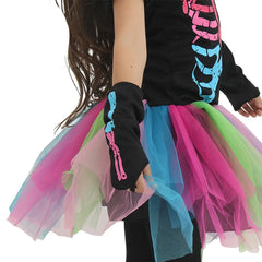 children skeleton cosplay costumes girl halloween party vampire cosplay child fancy dress