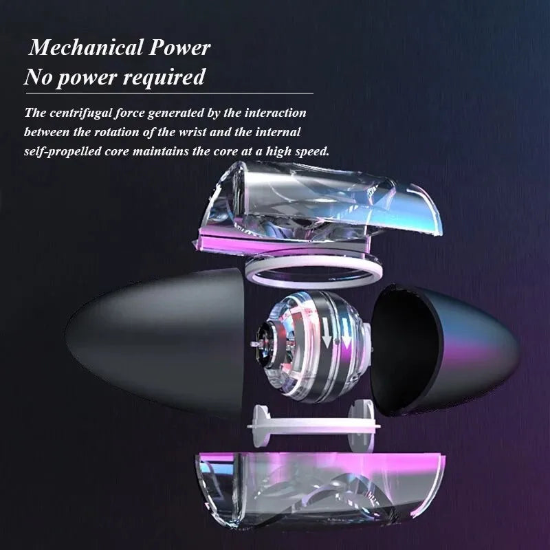 Wrist Force Ball Self Starting, No Light, Silent Grip Force Ball Centrifugal Pressure Reducing Wrist Force Device