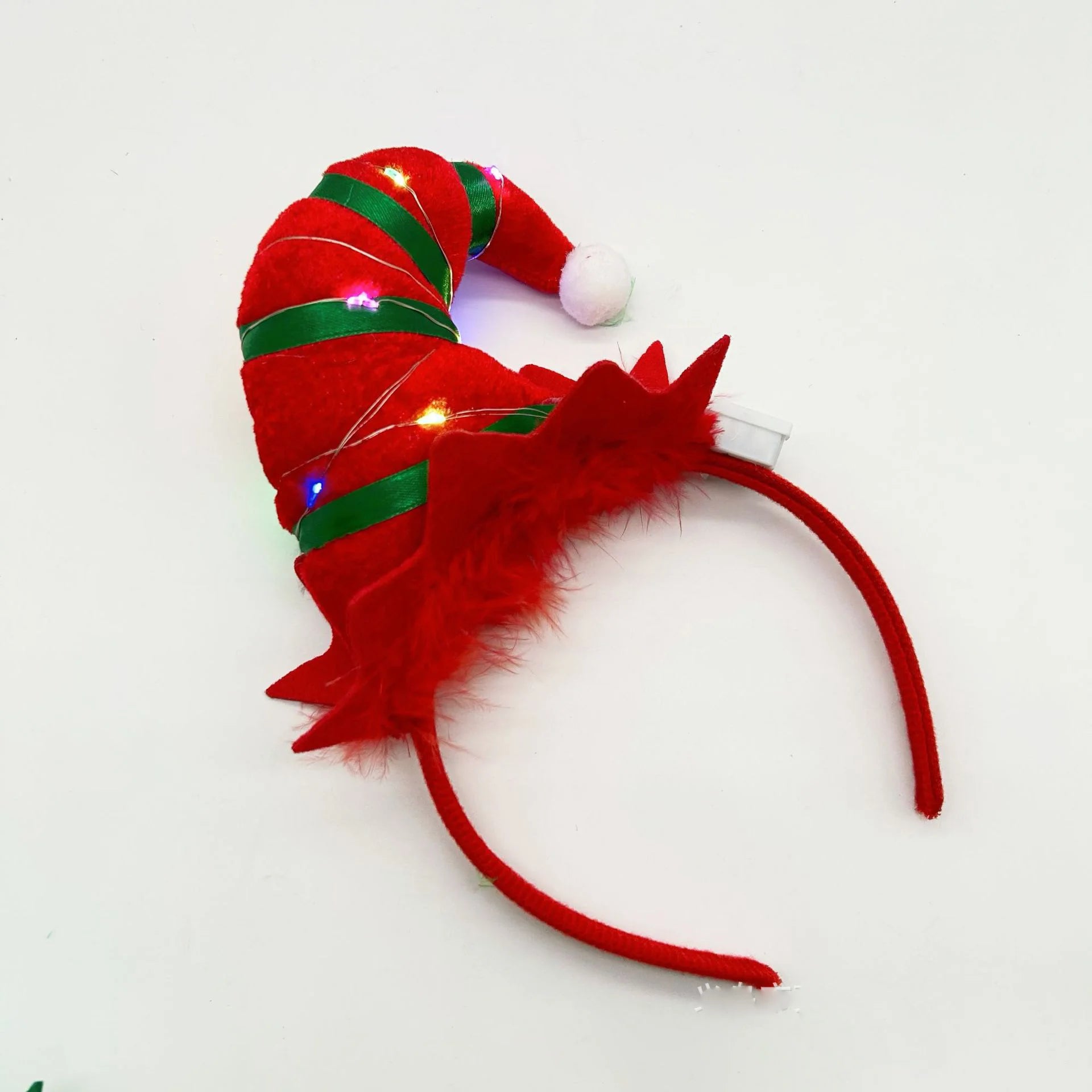 Christmas Elf Hat Headbands Lighted Elf Costume Headband Hair Accessories