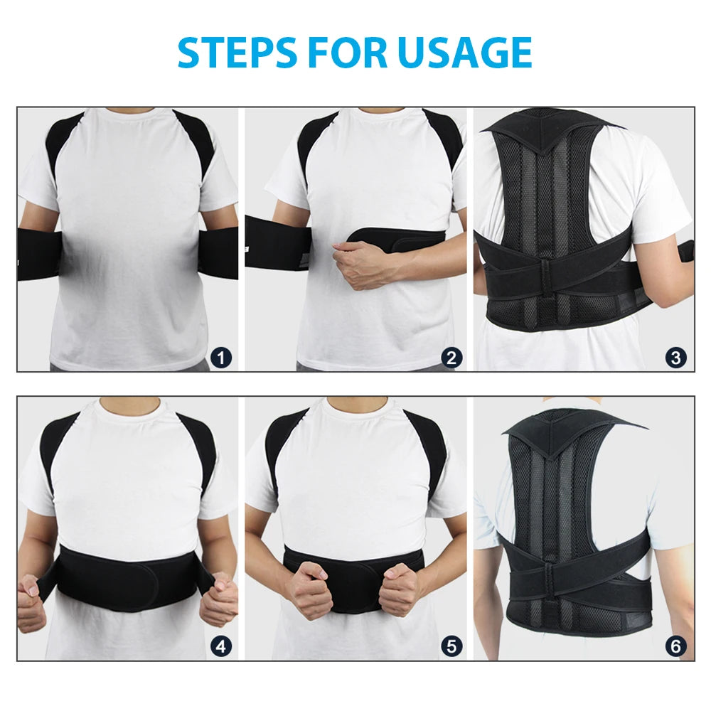 New Upper Back Posture Corrector Posture Clavicle Support Corrector Back Straight Shoulders