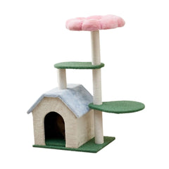 Cat Climbing Tree Cat Bed Multi Tiers Vertical Furniture Protector Tower with Condo for Kittens Activity Center Play Rest