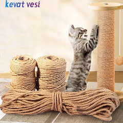 Cat Scratcher Rope Sisal Rope Cat Sharpen Claw Toy Kitten Climbing Frame Furniture