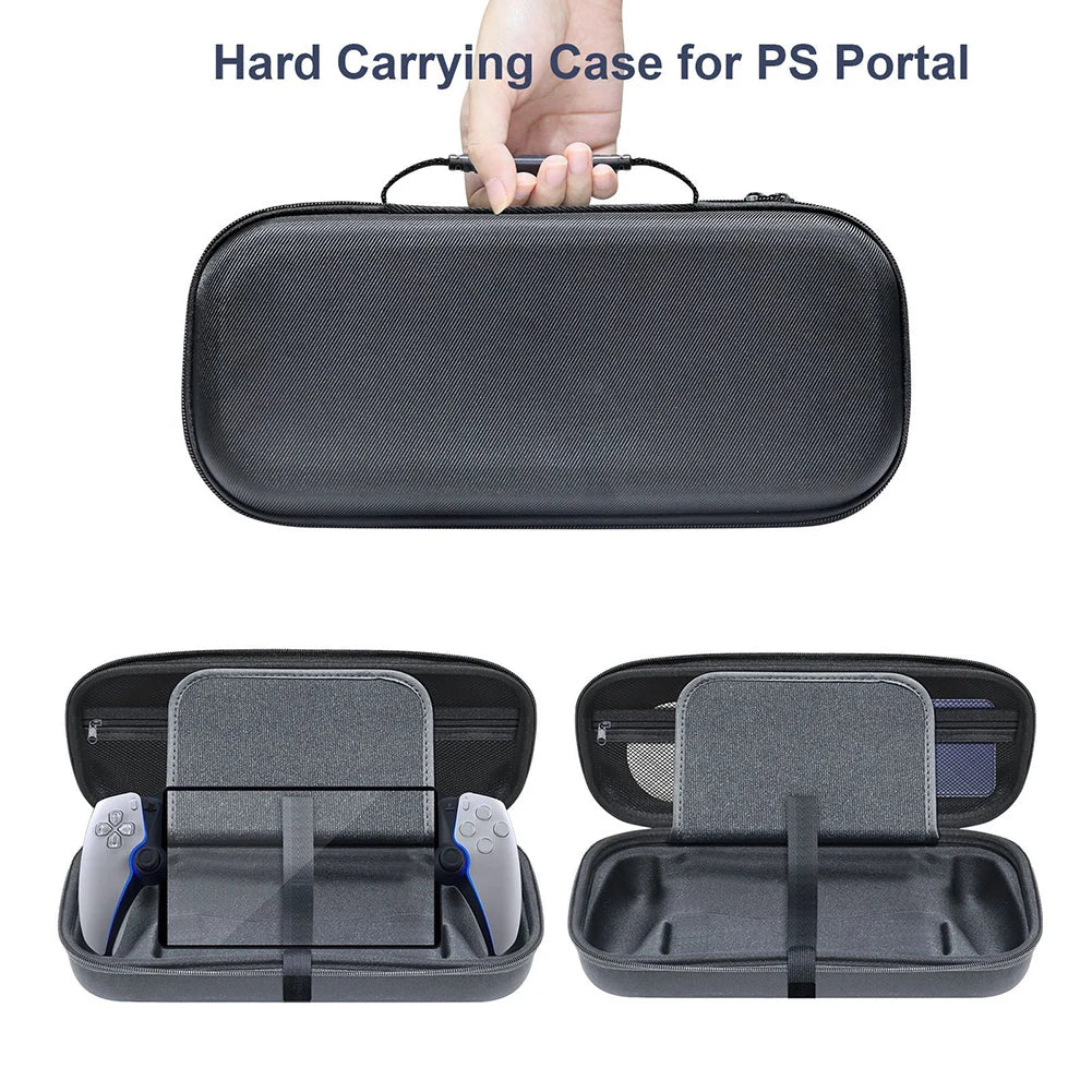 Carrying Case for Playstation 5 PS5 Storage Bag EVA Carrying Case Shockproof Protective Cover with Pocket for PS Portal Console