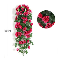 Artificial Hanging Flowers Fake Rose Vine Hanging Plants