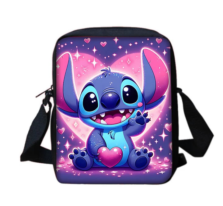 Cartoon S-stitchs Angel Children Boy Girls Printed Shoulder Messenger Bag Casual Handbag Men Women Phone Bag Shopping Bag